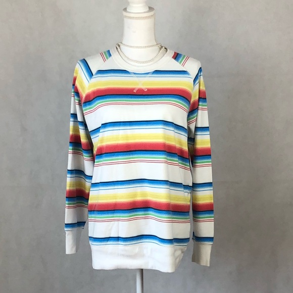 lancaster Tops - Lancaster Mutilcolor Stripped Sweatshirt
